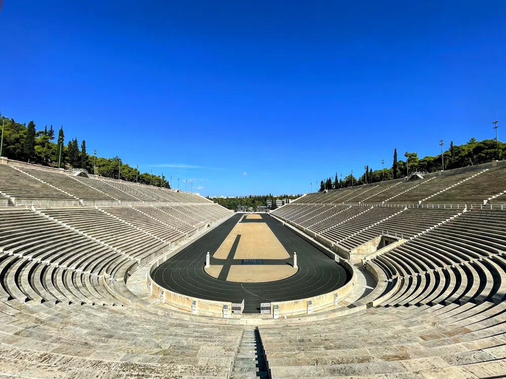 Walking the Marble Track at Athens' Panathenaic Stadium