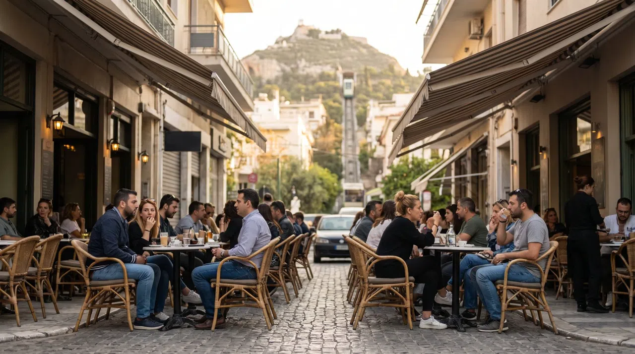 Kolonaki, Athen: marmorcaféer, museer og polerede gader på Lycabettus' skråning